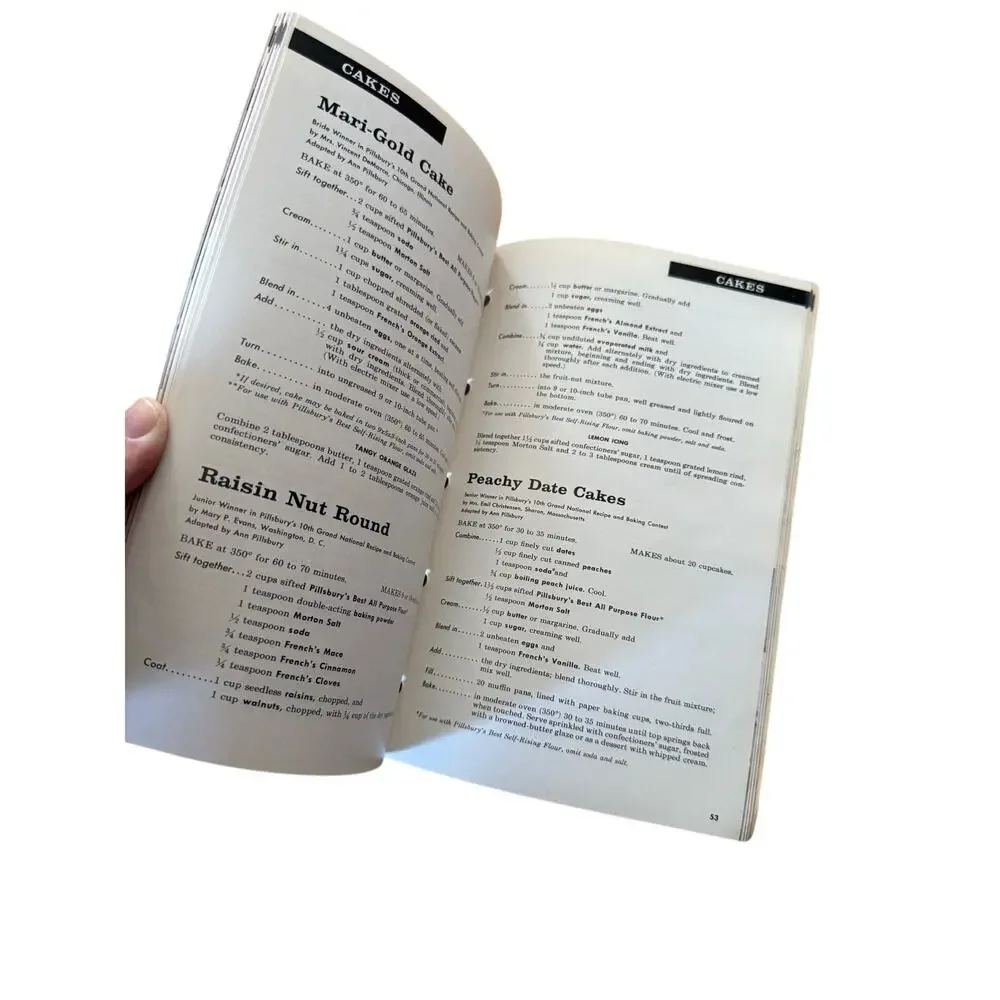 PILLSBURY'S 1958 BEST of the BAKE-OFF 10th GRAND National‎ cookbook